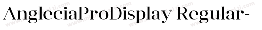 AngleciaProDisplay Regular字体转换